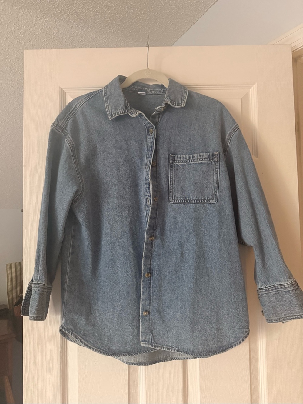 Old Navy Blue Denim Shirt Jacket